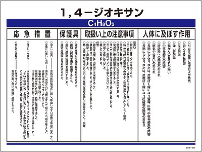 特定化学物質関係標識　035323  特38-323