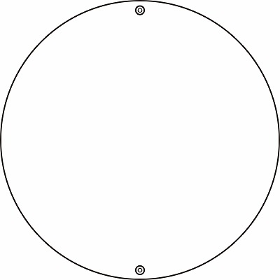 道路標識(上下穴タイプ・無反射)  133011　道路60-A（白無地）