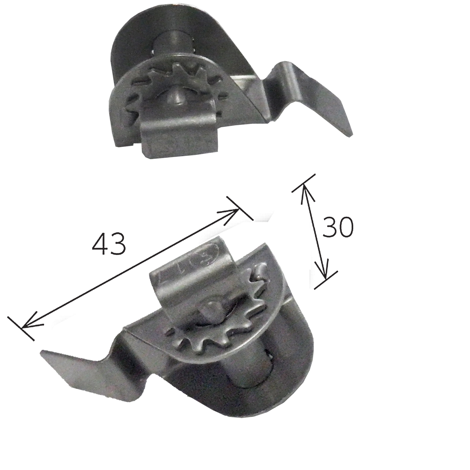 JAPPY ギヤ式金具　１０ｍｍ用 ＪＳＢ－Ｇ１０２０　（２０個）