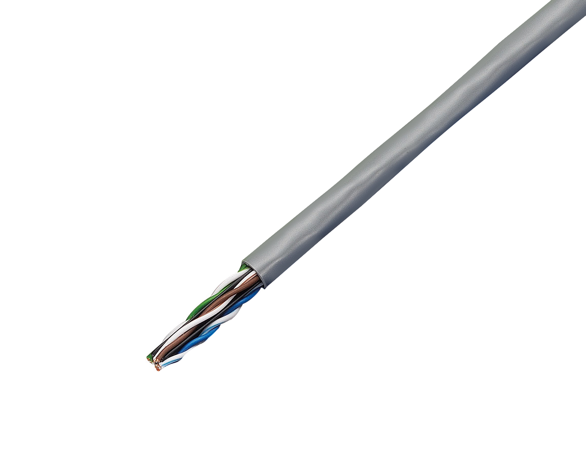 JAPPY Ｃａｔ．６　ＬＡＮケーブル ＴＰＣＣ６　０．５ｍｍ×４Ｐ　灰ＪＰ